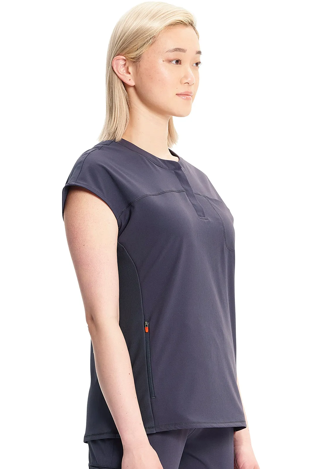 GNR8 IN622A Henley Top Pewter