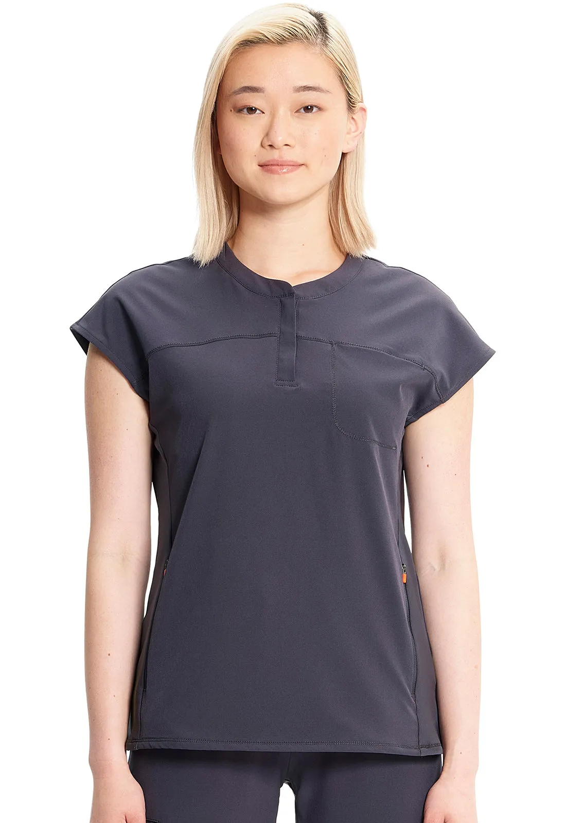 GNR8 IN622A Henley Top Pewter