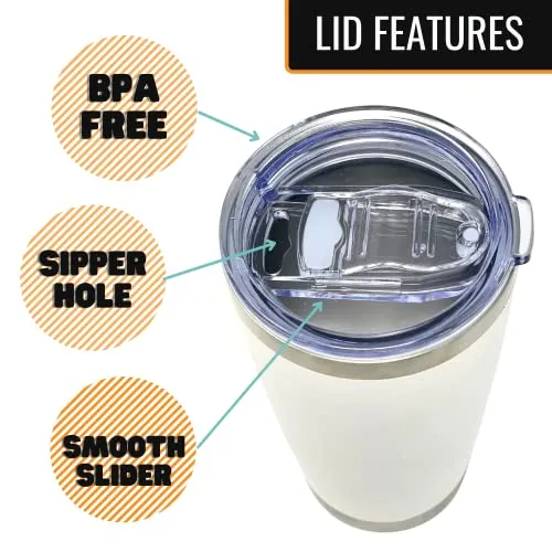 Golf Hole in One 20 oz White Tumbler for Golfers