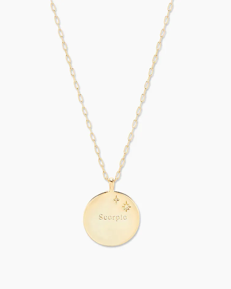Gorjana Zodiac Necklace - Scorpio
