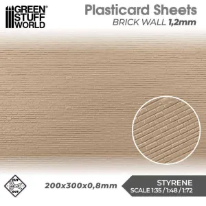 GSW Plasticard - Brick Walls 1,2mm