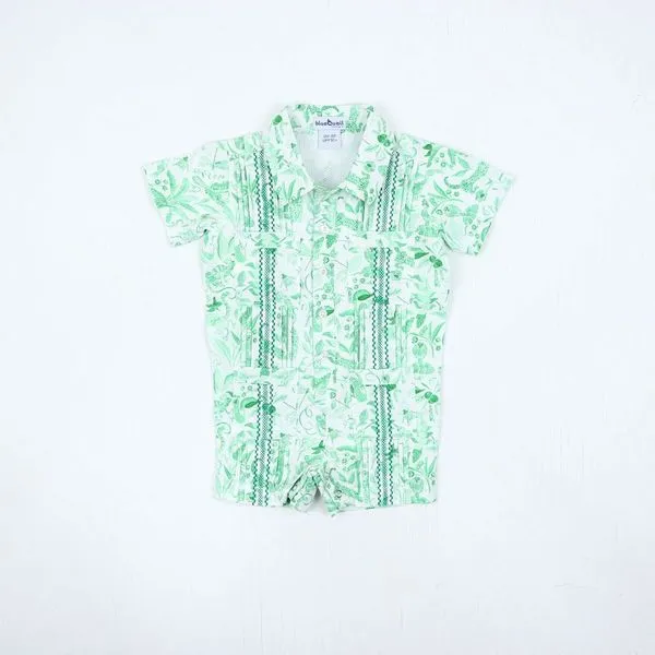 Guayabera Romper | Jade Jungle