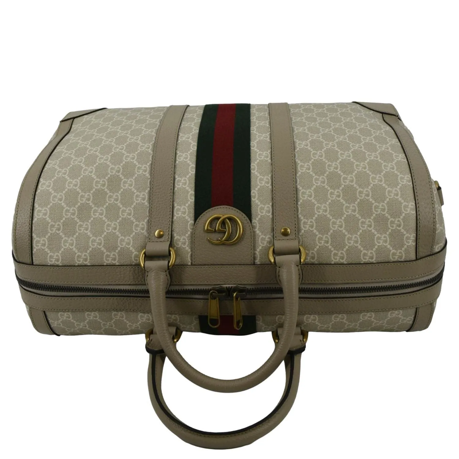 GUCCI Ophidia GG Supreme Canvas Duffle Bag Beige 681295