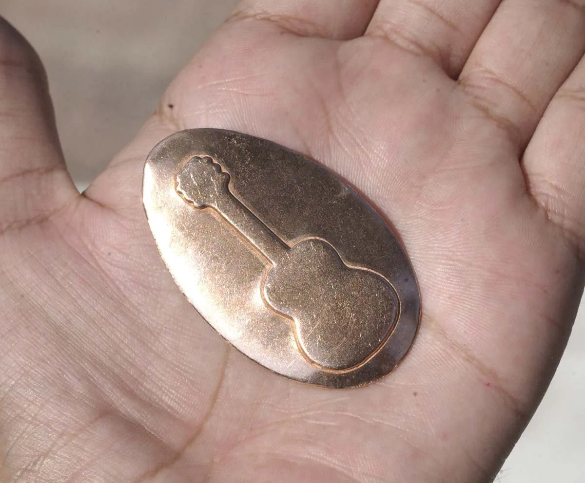 Guitar Embossed Blanks Enameling Stamping Texturing