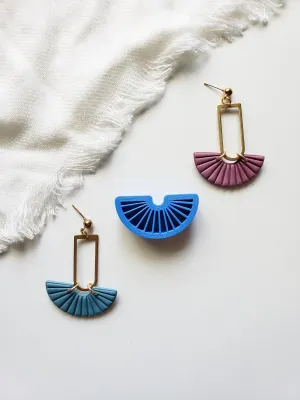 Half Circle Fan | Embossed Polymer Clay Cutter
