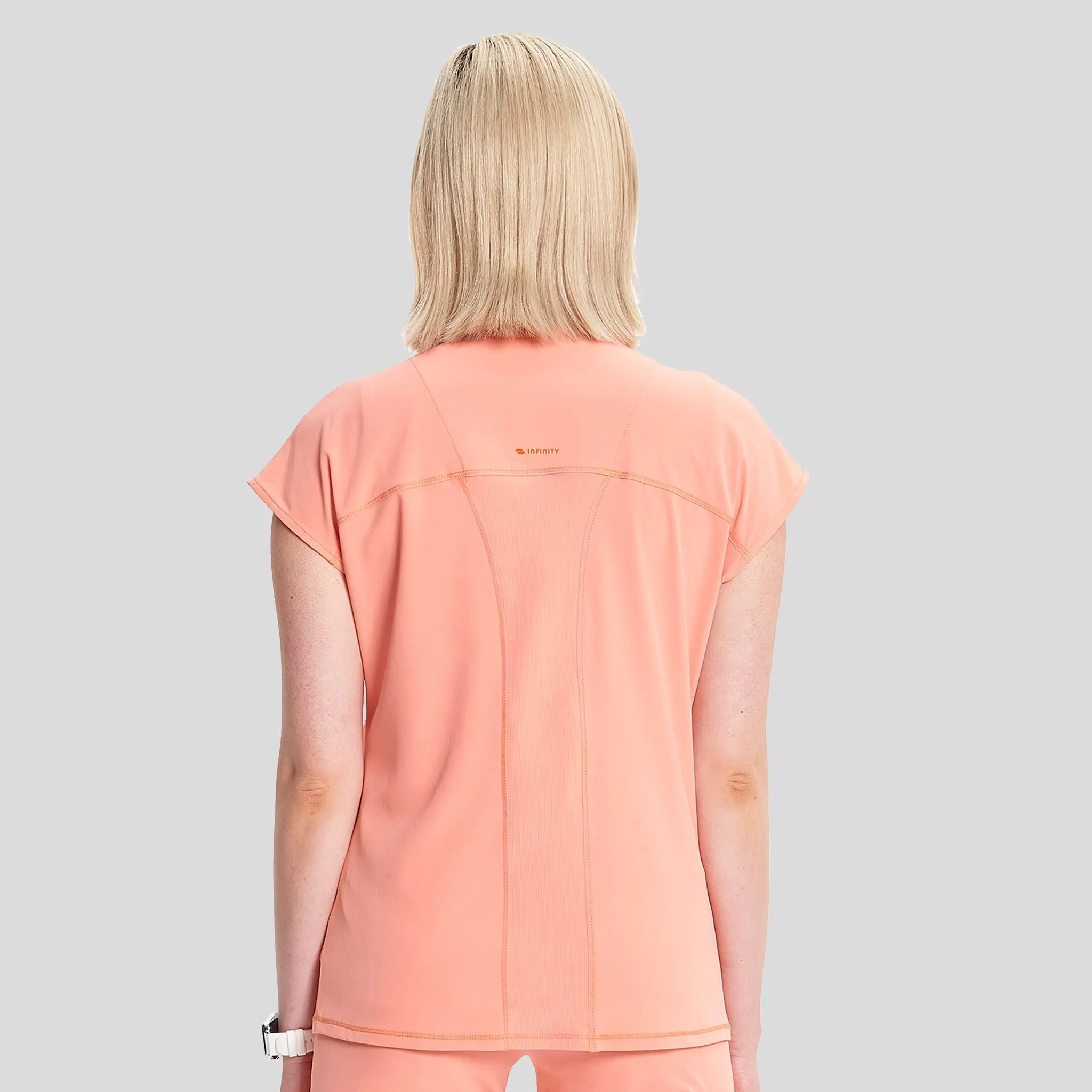 Henley Top | Electric Coral