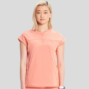 Henley Top | Electric Coral
