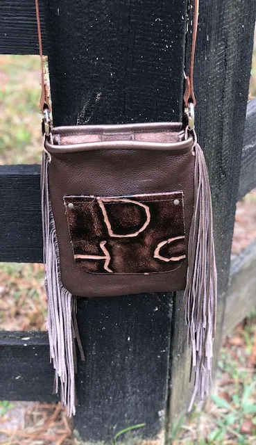 Hide Junkie Small Leather Embossed-Branded Tote
