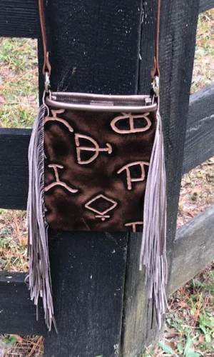 Hide Junkie Small Leather Embossed-Branded Tote