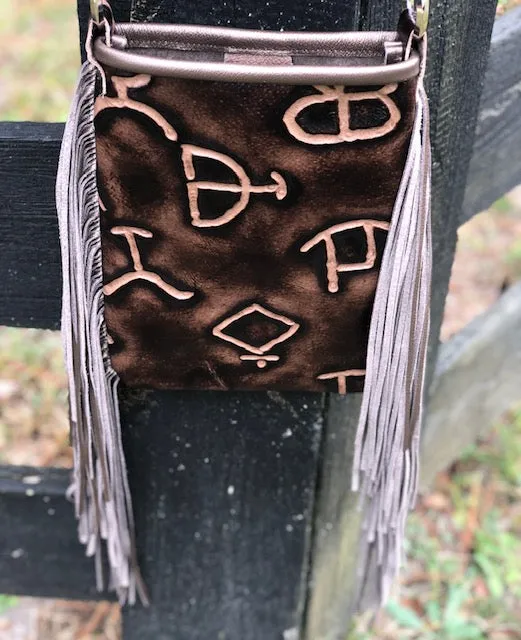 Hide Junkie Small Leather Embossed-Branded Tote
