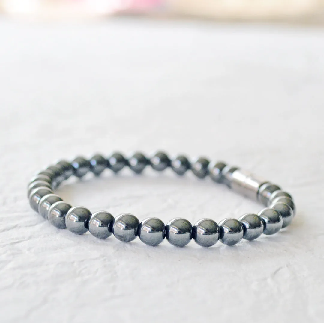 High Power Magnetic Hematite Bracelet
