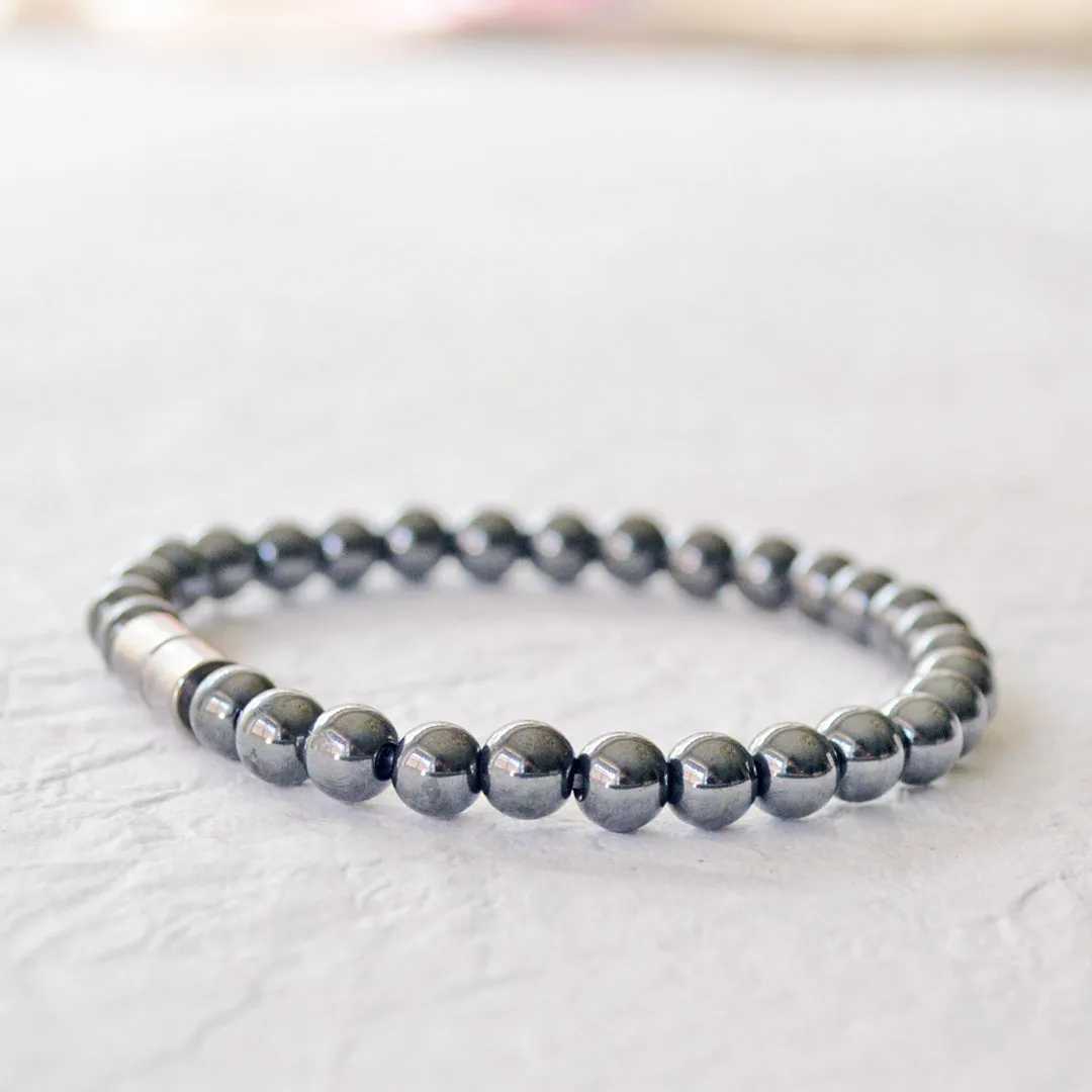 High Power Magnetic Hematite Bracelet