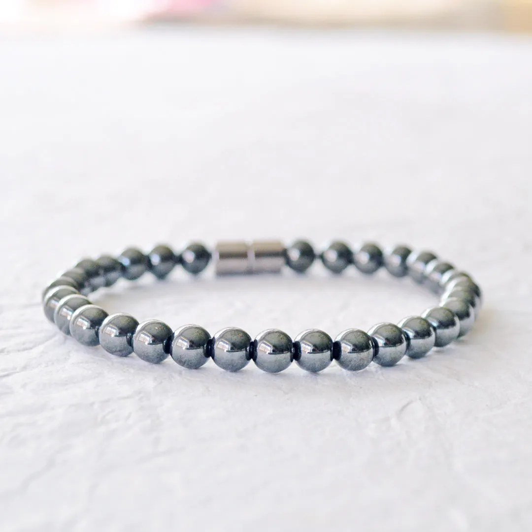 High Power Magnetic Hematite Bracelet