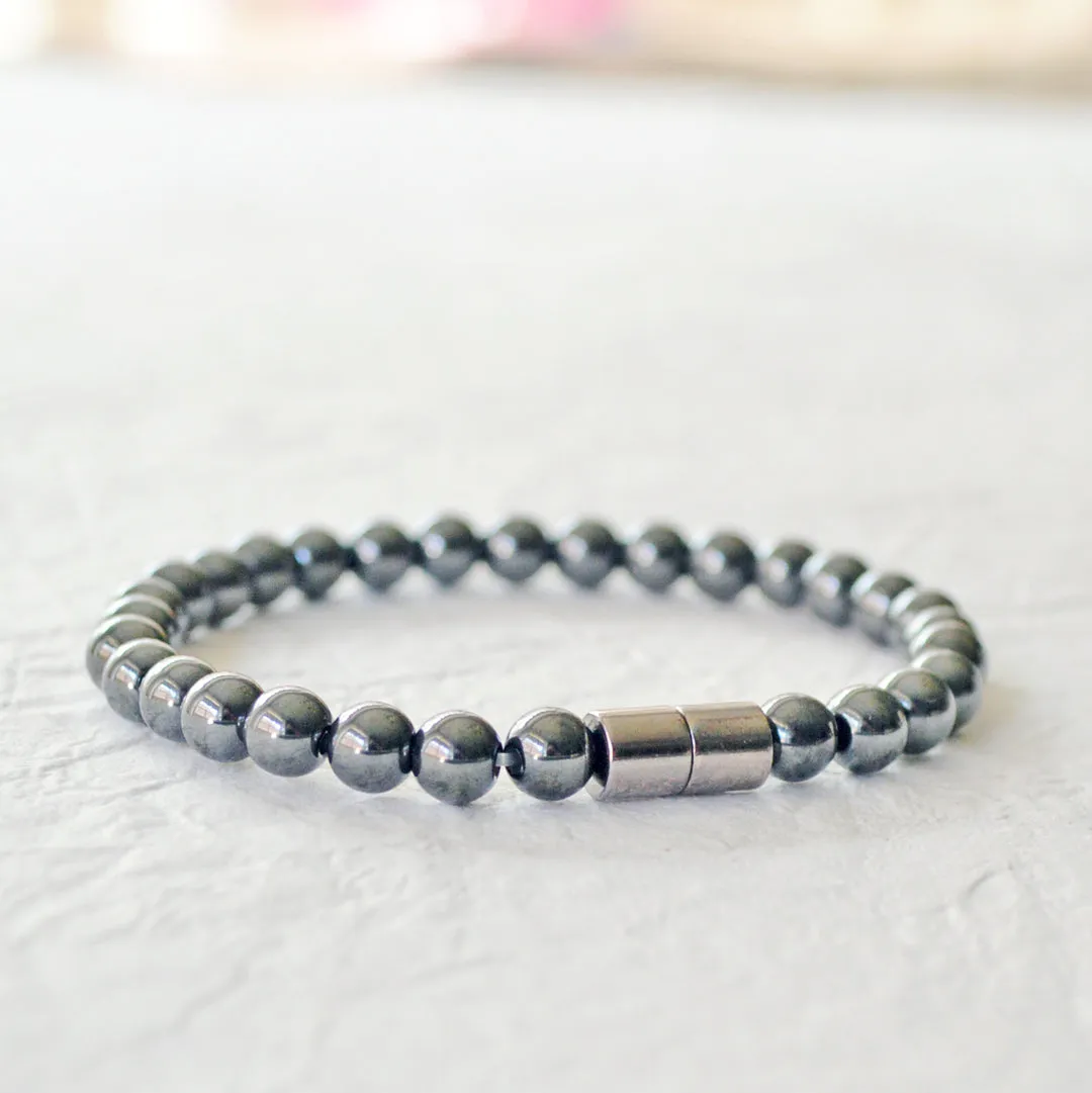 High Power Magnetic Hematite Bracelet