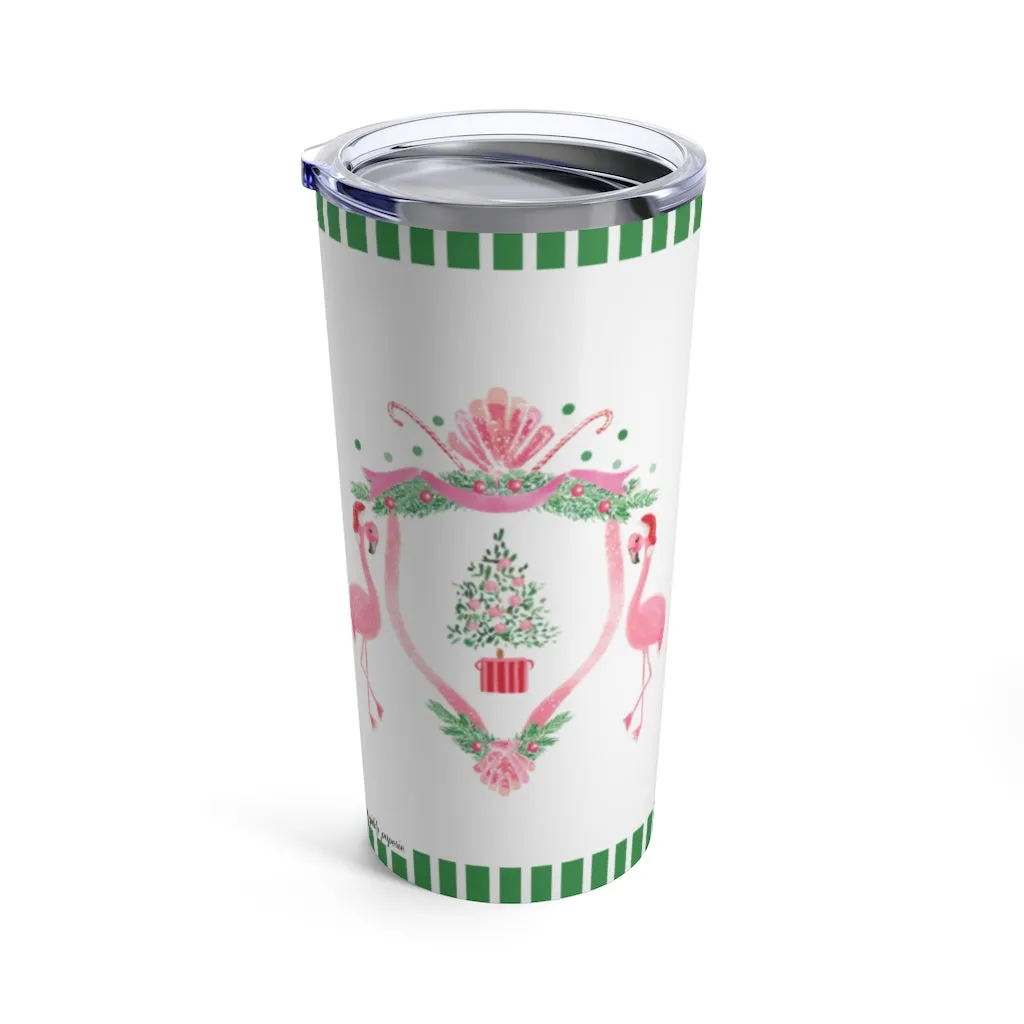 Ho, Ho, Flamingo Tumbler 20oz