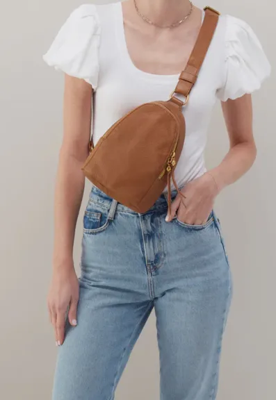 HOBO Fern Sling Bag in Pebbled Leather