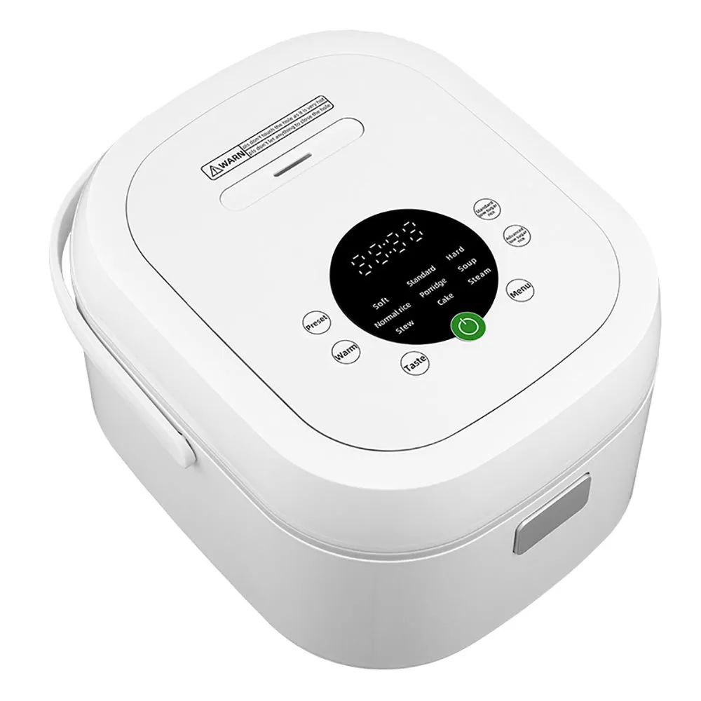 HomeTech Multifunctional Low-Sugar Rice Cooker - 5L, Black