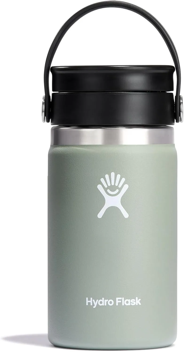 Hydro Flask - Travel Coffee Flask 354 ml (12 oz)- Wide Mouth - Agave- new but opened scruffy box