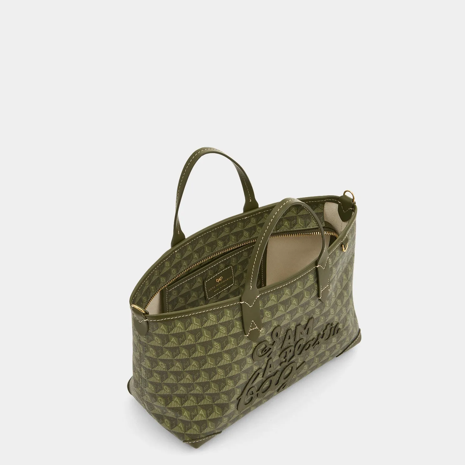 I Am A Plastic Bag XS Zipped Motif Cross-body Tote