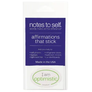 I am optimistic™ affirmations that stick