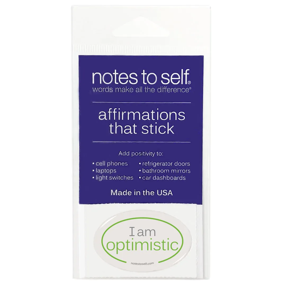 I am optimistic™ affirmations that stick