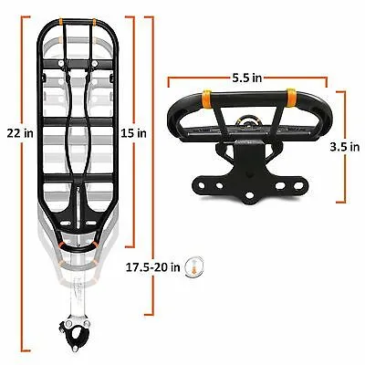 Ibera PakRak Seatpost Mounted Commuter Bike Carrier