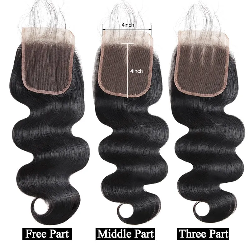 Indian Body Wave 4"x4" Lace Closure