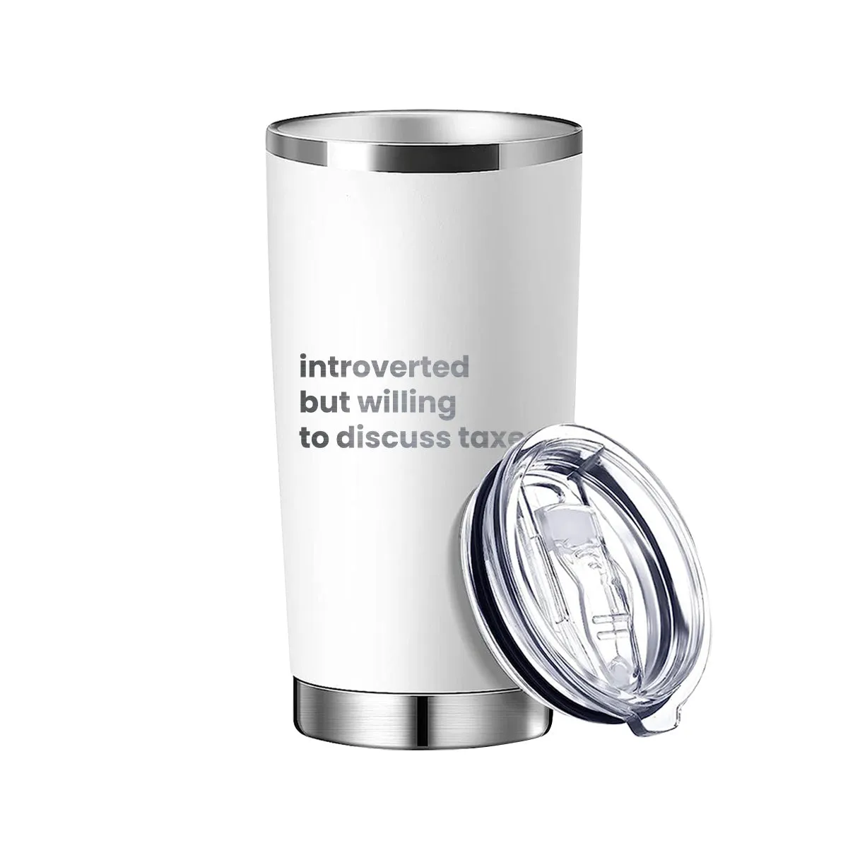 Introverted But Willing To Discuss Taxes Tumbler