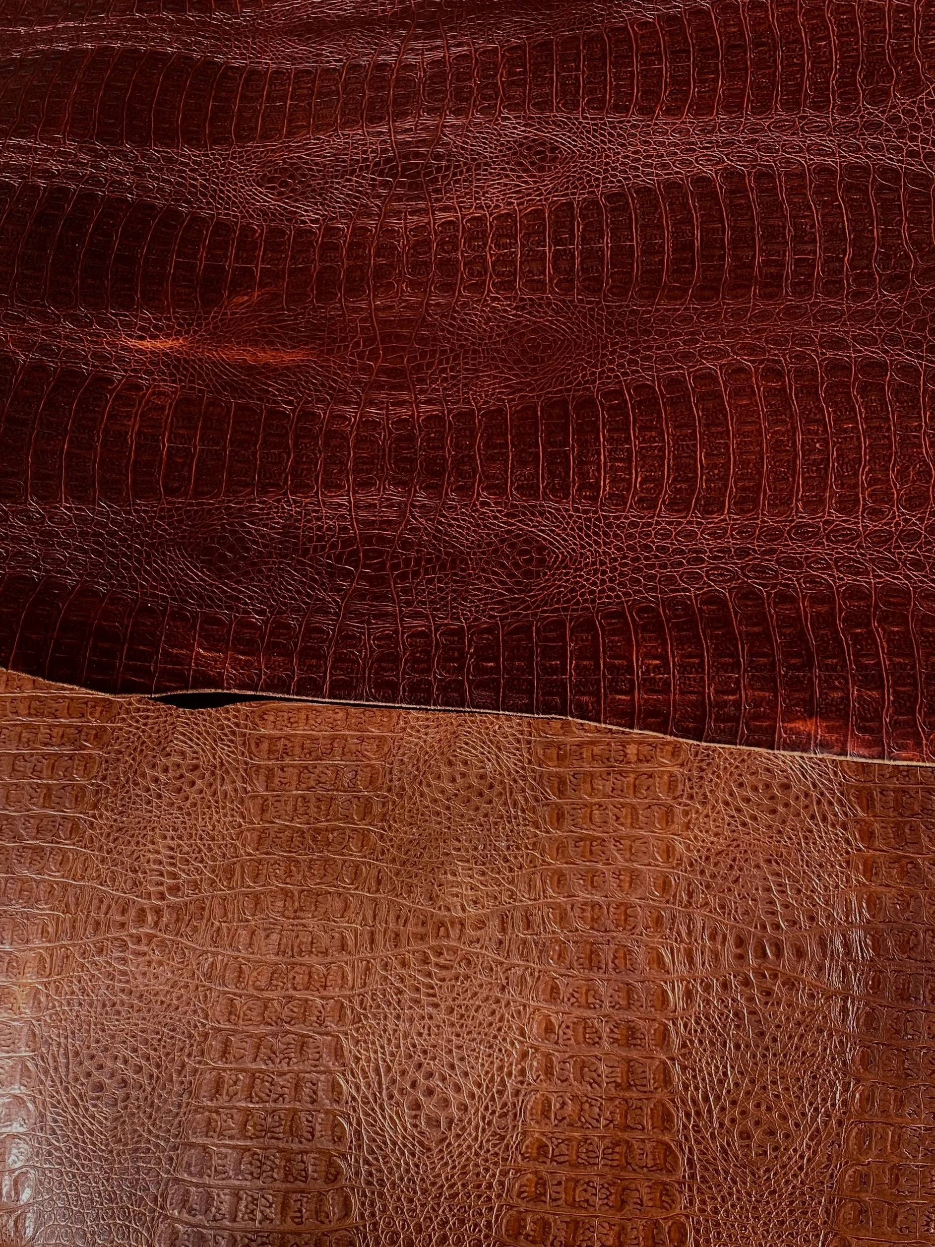 Italian Croc Embossed Double Shoulder - LIMITED STOCK