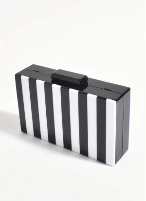 JONES STRIPE RESIN CLUTCH