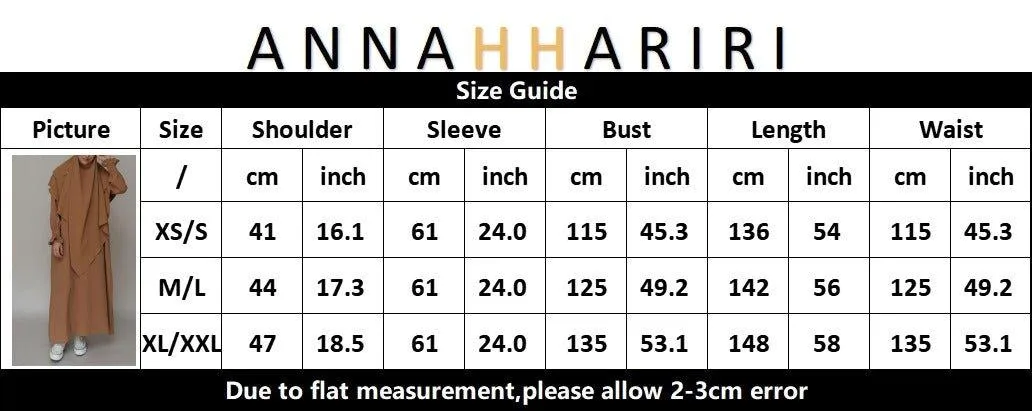 Kalean Travel Abaya Dress in Non-Wrinkling Fabric, Coffee