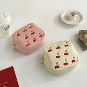 Kawaii Cosmetic Organizer Bag 🎀 | Cute Sanitary Pad & Makeup Holder 🌸 | Portable & Washable Storage for Girls✨