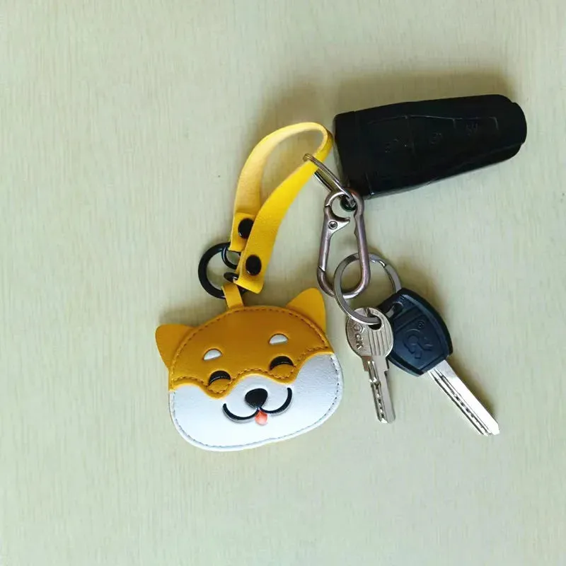 Kawaii Shiba Inu PU Keychain 🐶✨ | Adorable Dog Pendant for Bags & Gifts 🎁