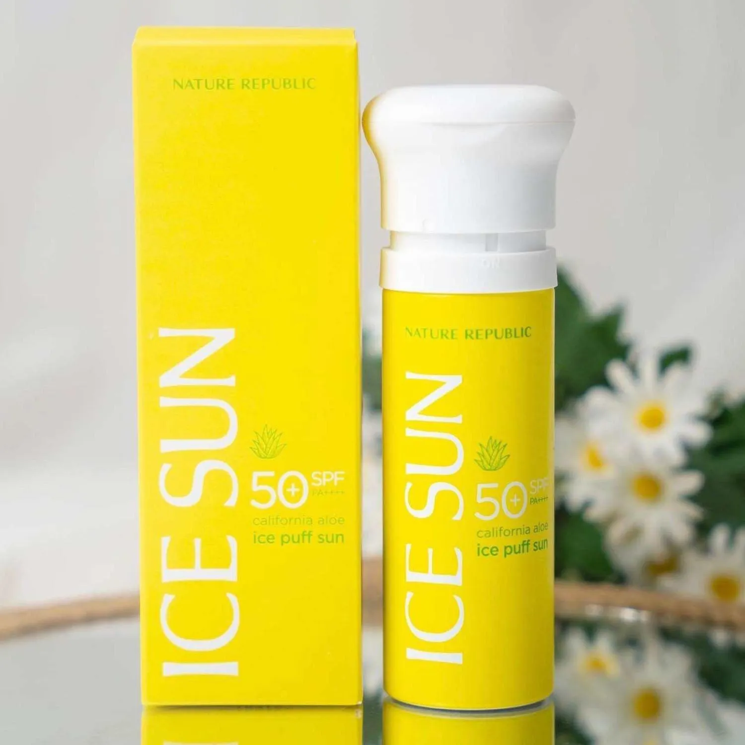 Kem Chống Nắng Nature Republic Ice Sun Puff SPF 50  100ml