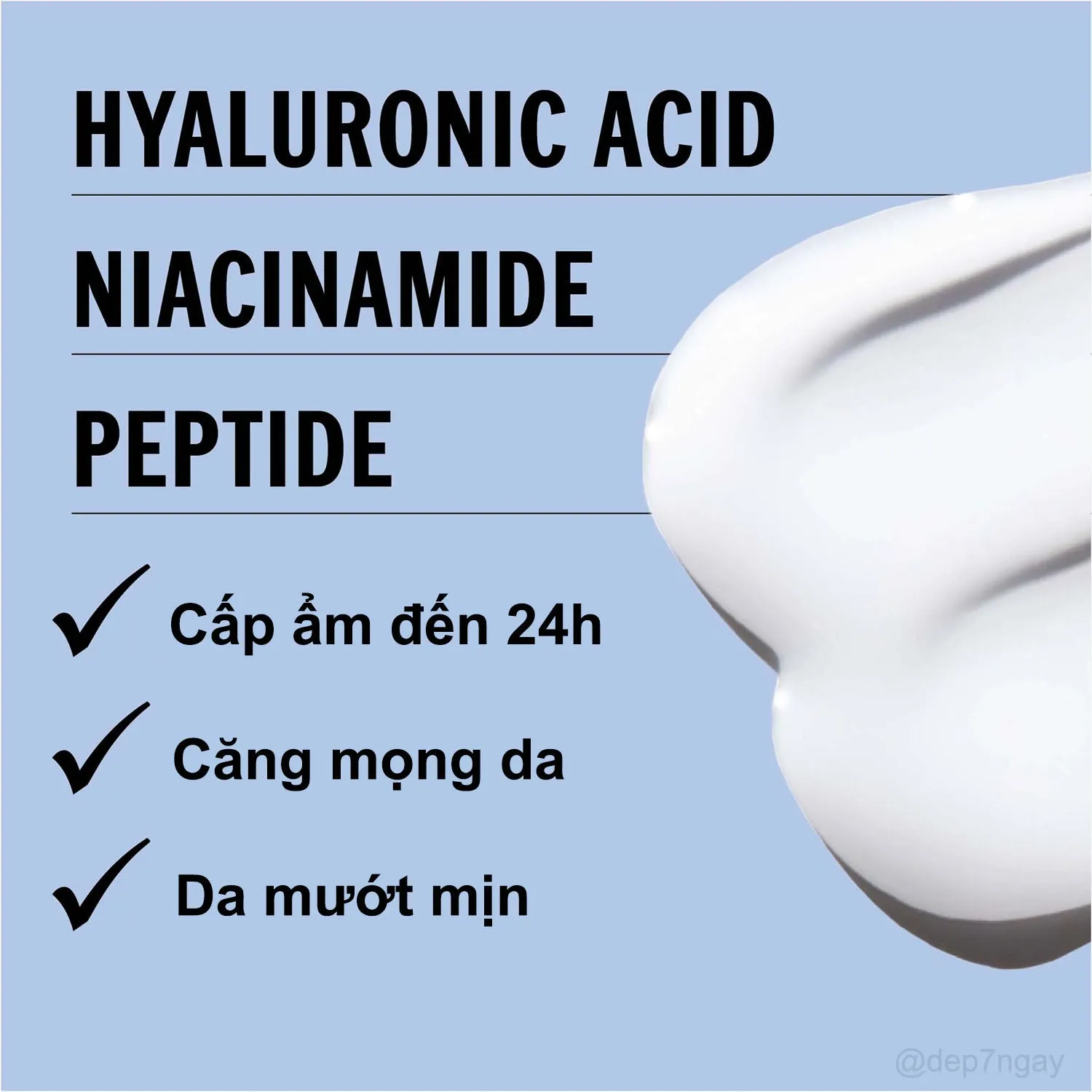 Kem Cấp Ẩm Olay Hyaluronic   Peptide 24 Hydrating Gel 48g