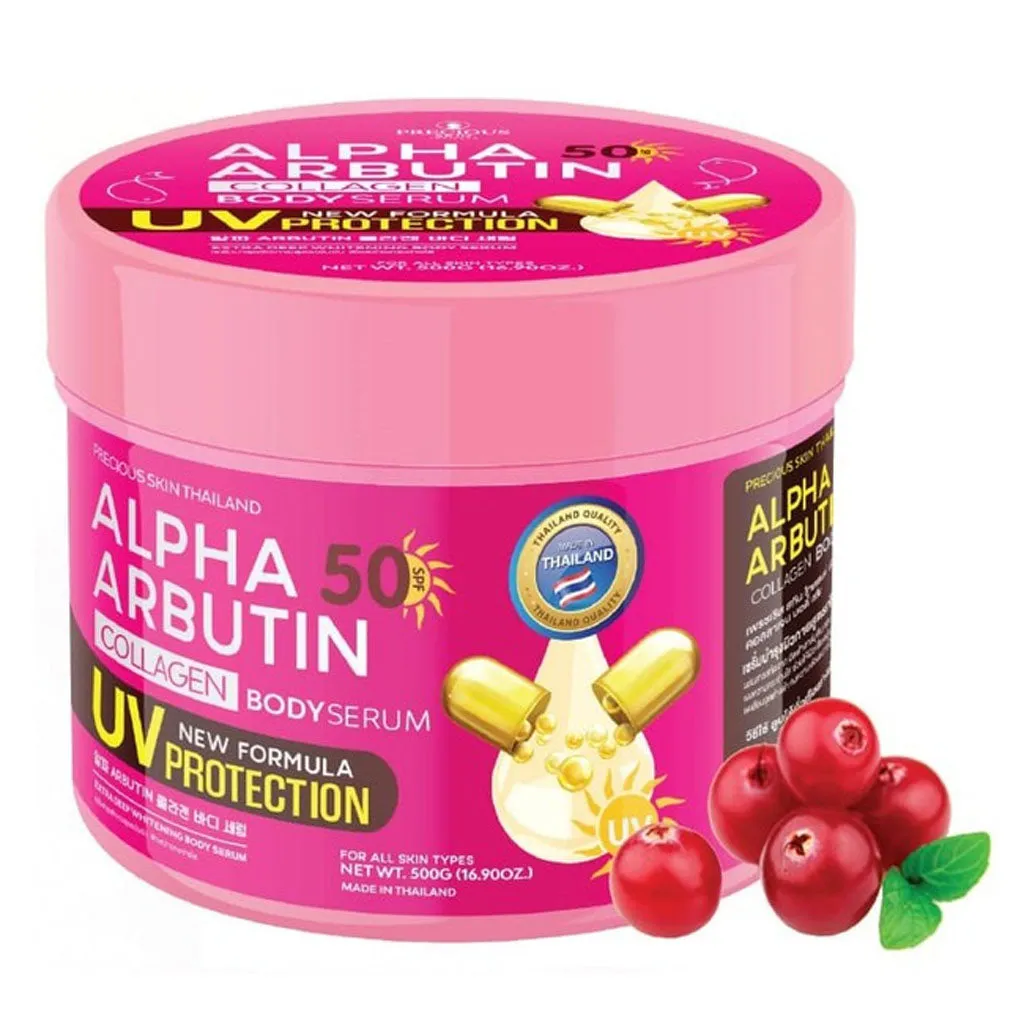 Kem Kích Trắng Alpha Arbutin Collagen Body Serum SPF50 500g