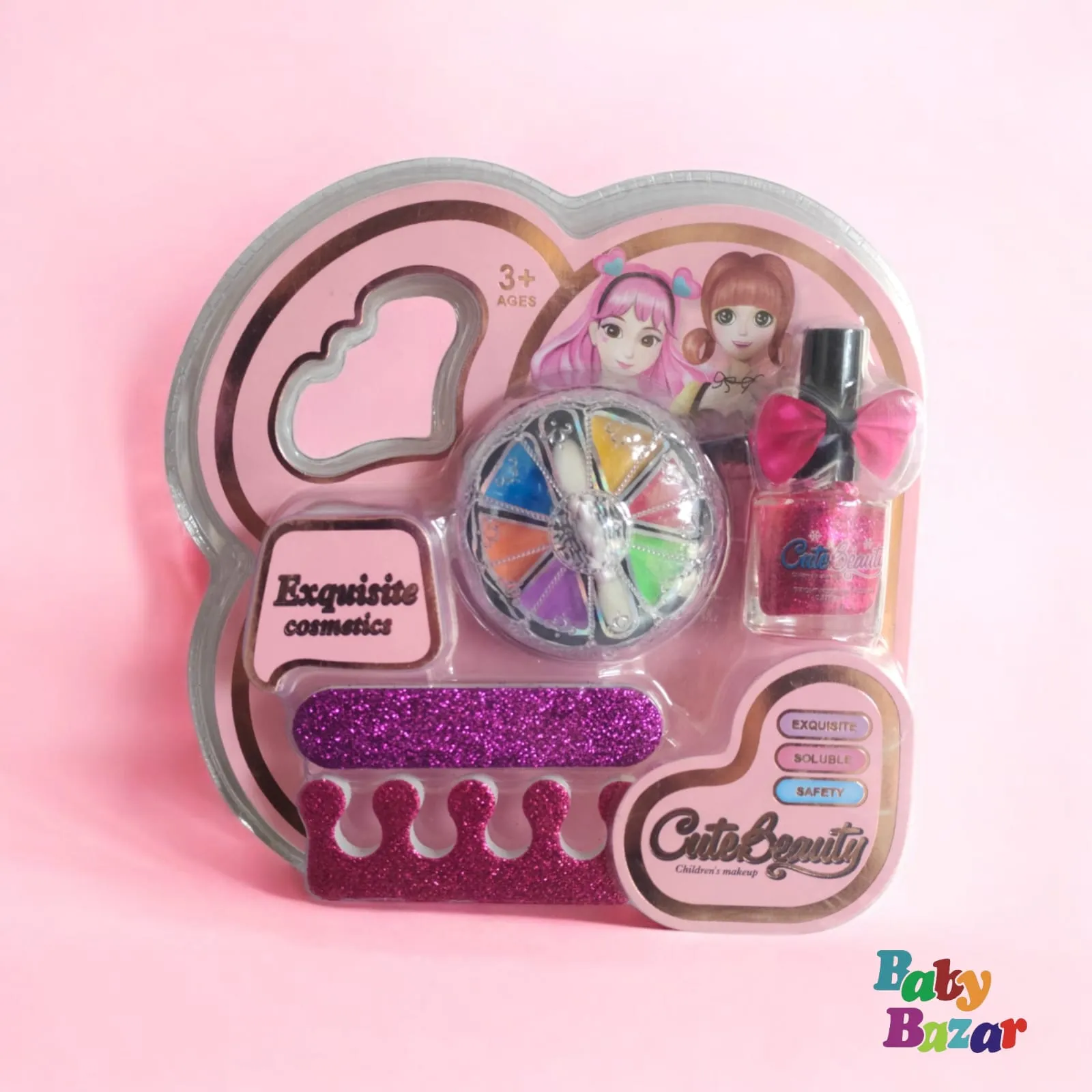 Kids Cute Beauty Makeup Set – Nail Polish, Eye Shadow & Accessories
