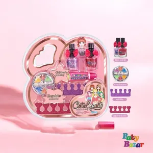 Kids Cute Beauty Makeup Set – Nail Polish, Eye Shadow & Accessories