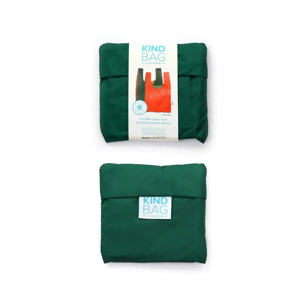 KIND BAG Reusable Bag - Medium| Bicolour Green & Orange