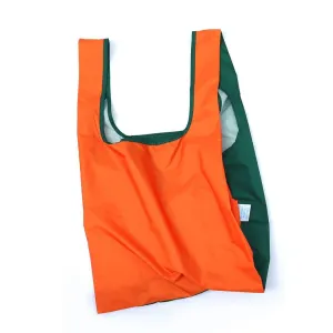 KIND BAG Reusable Bag - Medium| Bicolour Green & Orange