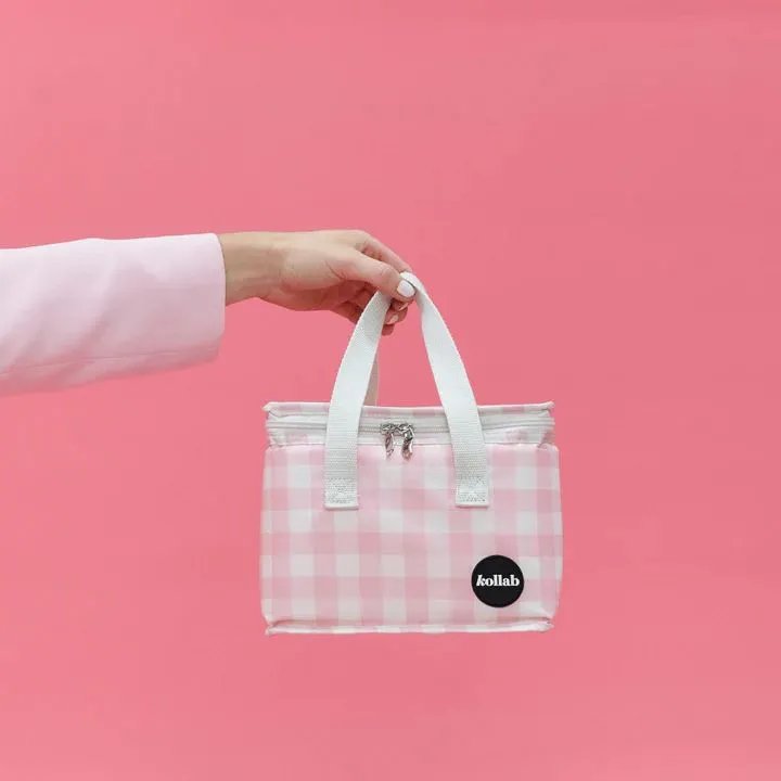 KOLLAB Holiday Lunch Box - Candy Pink Check