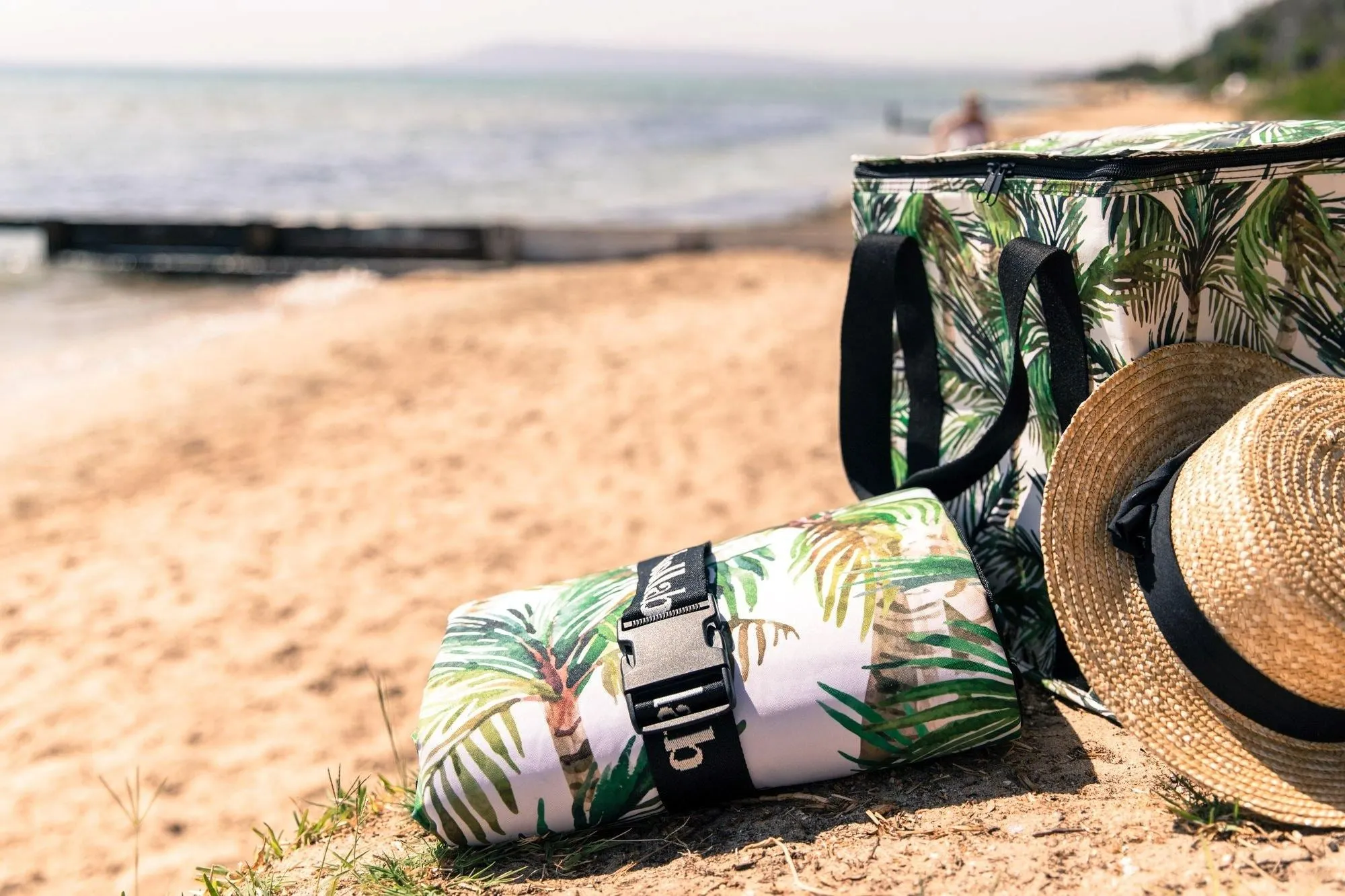 KOLLAB  Poly Cooler Bag - Green Palm