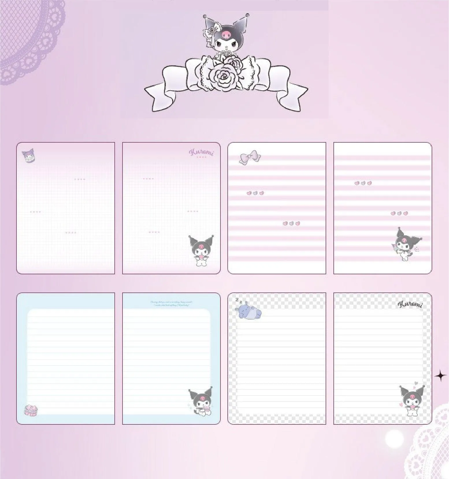 Kuromi Notebook with Magnetic Clasp Closure