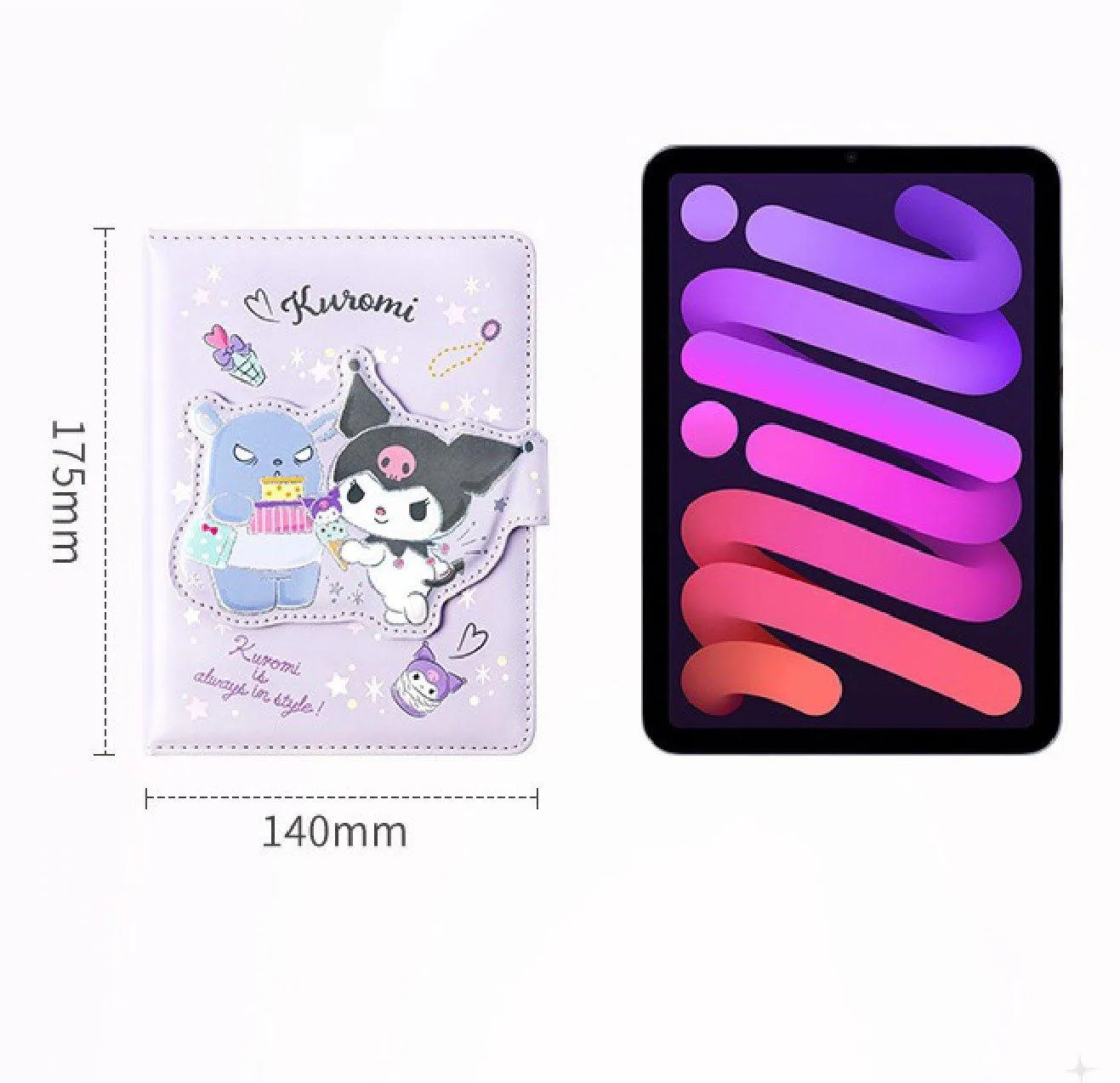 Kuromi Notebook with Magnetic Clasp Closure