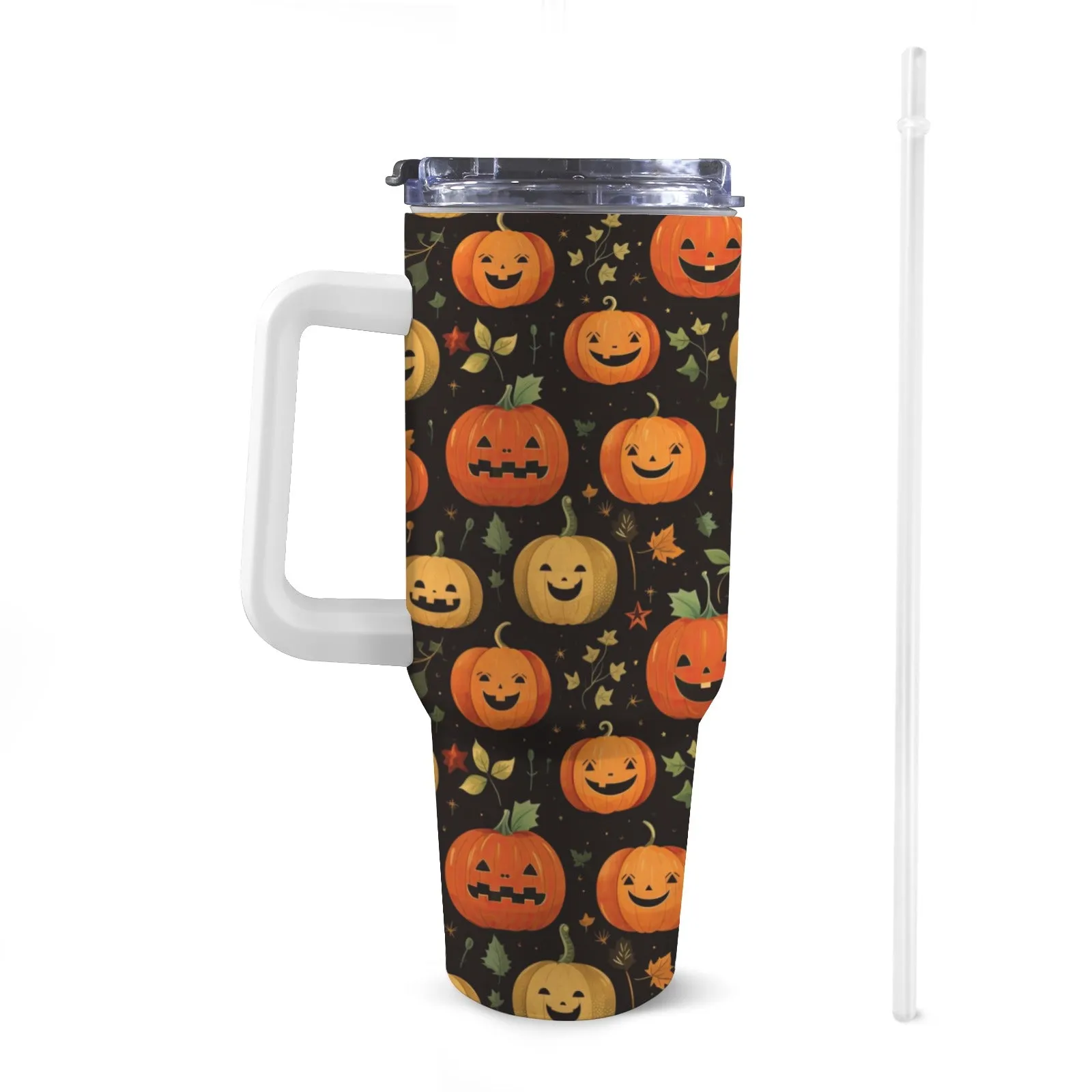Large Stainless Steel Insulated Travel Flask with Handle – Spooky Edition