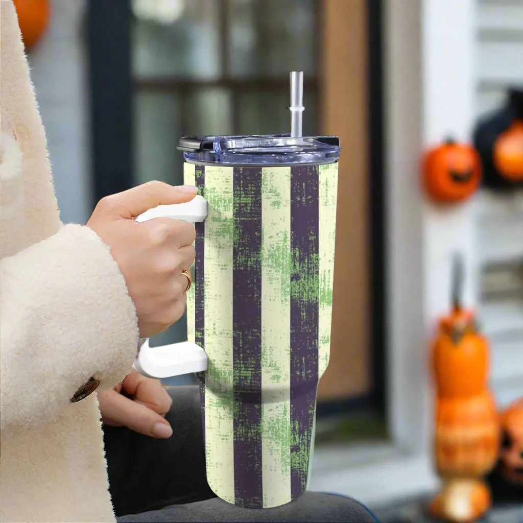 Large Stainless Steel Insulated Travel Flask with Handle – Spooky Edition