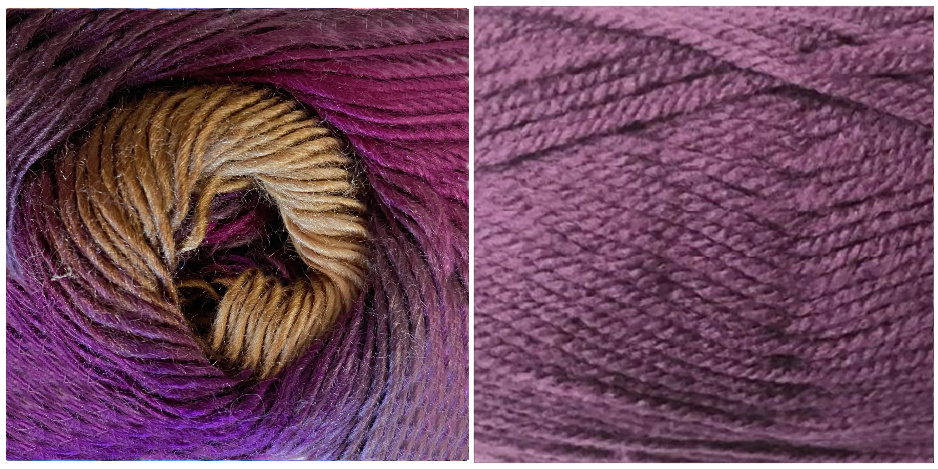 LAVENDER   LUPINE - Falling Leaves Scarf YARN KIT