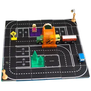 Learn & Grow Magnetic Tile Toppers - Road