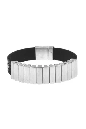 Leather & Metal Bracelet