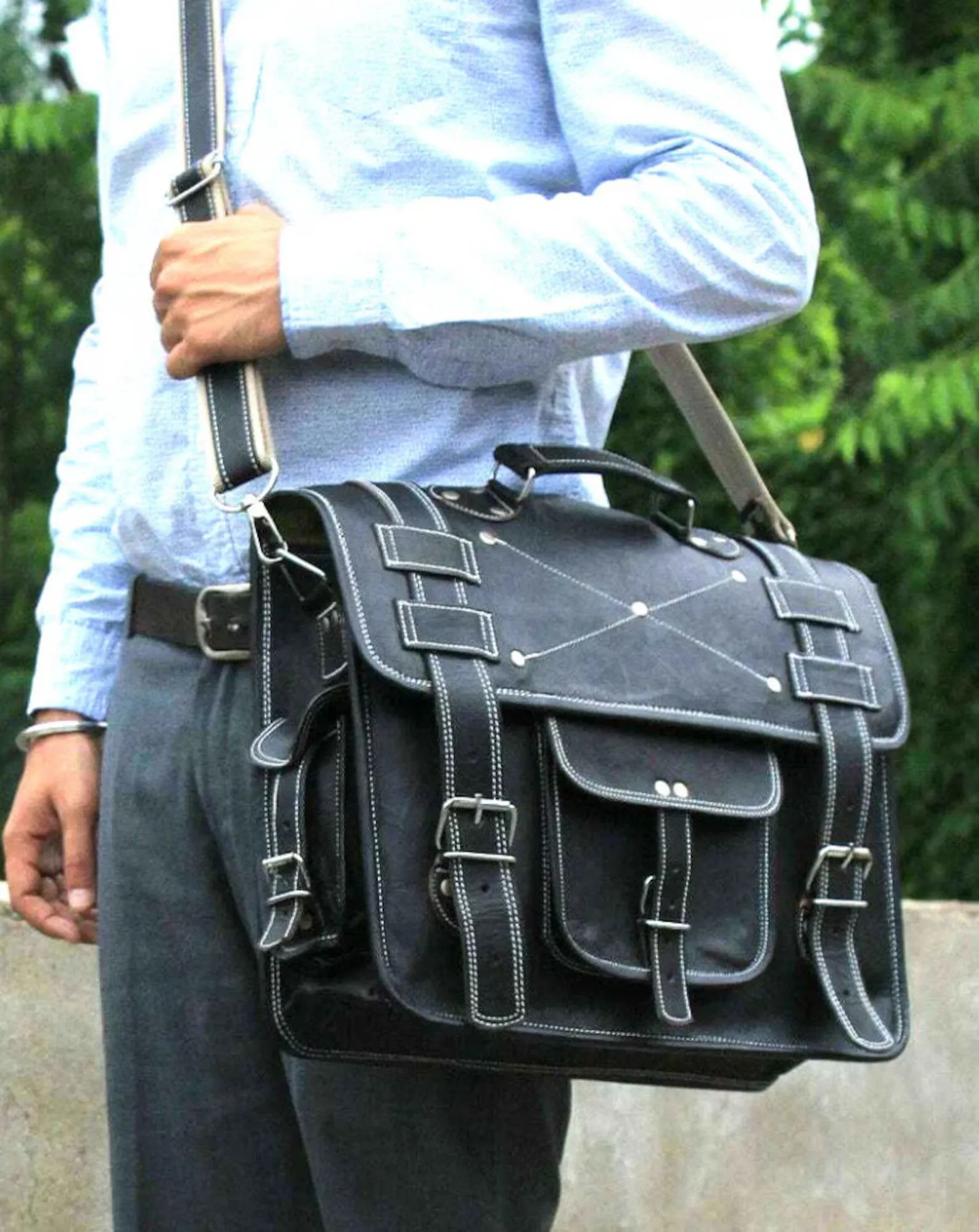 Leather Briefcase Leather Laptop Bag